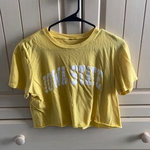 cropped iowa state tshirt